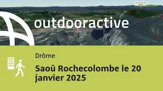 Vid&eacute;o Flyover: Sao&ucirc; Rochecolombe le 20 janvier 2025
