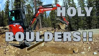 Moving Boulders with Yanmar Mini Excavator