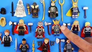 Лучшие минифигурки LEGO Marvel Thor: Love and Thunder + Локи (неофициальные)