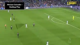 Some interesting aspects of midfield play by Caicedo: