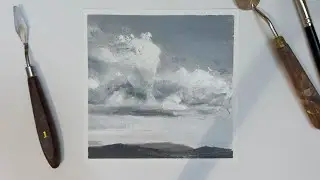 Black & White Skies: 20 Minute Oil Painting Value Study
