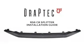 Draptec RS6/RS7 C8 carbon fiber splitter installation guide.