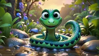 Two Tiny Snakes Slither and Slide | Fun Kids Nursery Rhyme | Educational Songs