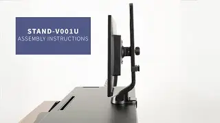 STAND-V001U Single Monitor Desk Mount Assembly by VIVO