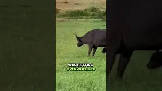 Buffalo Herd vs. Lion Pride #wildlife #animals #help #lion #shorts #buffalo
