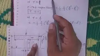 shear stress distribution for I section in hindi