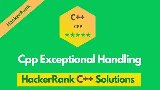 HackerRank CPP exception handling problem solution in C++ | C++ solutions | Programmingoneonone