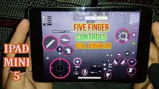 IPAD MINI 5 FULL HANDCAM ! Five Finger Controls With FULL Gyro! Fastest Five Finger Bgmi Controls