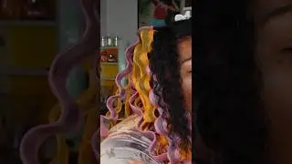 Installing Wave Formers in my Natural Hair 💛 #naturalhair #heatlesshairstyles #waveformers #natural