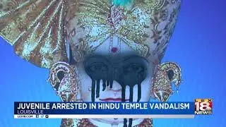 Juvenile Arrested in Hindu Temple Vandalism