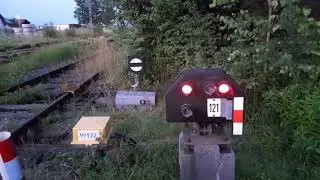 Kuriosit&auml;t in Bayern! Signal scheint in die Leere, Heufeld Oberbayern S&uuml;d Chemie Clariant DB Bahnhof