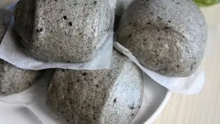 黑芝麻饅頭 老麵法