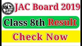 Jharkhand Board Result 2019 : Check JAC Class 8th Board Result 2019