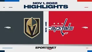 NHL Highlights | Golden Knights vs. Capitals - November 1, 2022