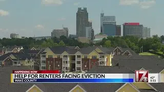 Help for renters facing eviction in Wake County