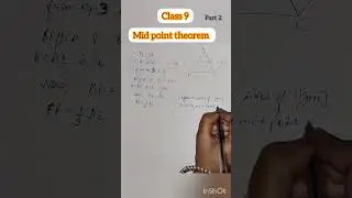 Mid Point Theorem Explanation Class 9 /easy method/cbse board/  #shorts #ytshorts #maths #education
