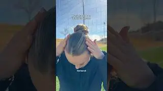 Soccer approved slick back bun tutorial #soccerplayer #soccer #hairstyle #hairtutorial #slickback