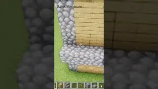 Minecraft House Tutorial   Large wooden survival House #shorts2