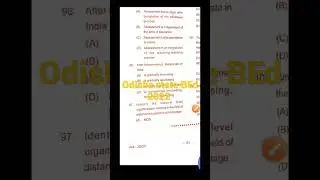 Odisha state BEd 2022 teaching aptitude questions.