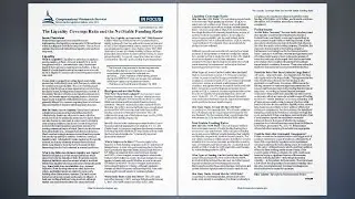 The Liquidity Coverage Ratio and the Net Stable Funding Ratio