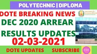 🔴 DOTE BREAKING NEWS|DEC 2020 ARREAR RESULTS UPDATES | I ST YEAR DNR CORRECTION |TNDTE RESULTS 2020|