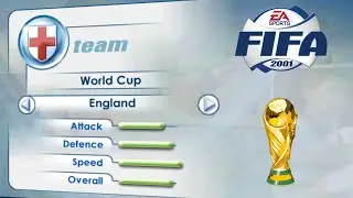 [PC] | FIFA 2001 | ENGLAND | WORLD CUP | LONGPLAY | PROFESSIONAL DIFFICULTY