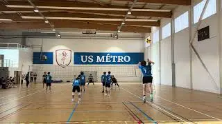 Match troisi&egrave;me tour Le Mans CSSG VS Antony volley  coupe de France Challenge 