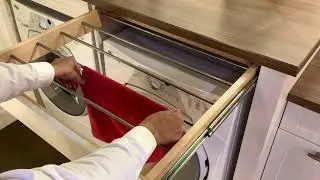 Pull Out Drawer Laundry Drying Rack