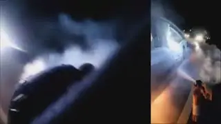Driver pulled from burning car in Henry County Police body cam video