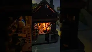 Nighttime FunWhole Mountain Cabin (F9035) vs Travel Trailer (F9032) #shorts @TopBrickBuilder