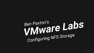 Adding NFS Storage to an ESXi Host
