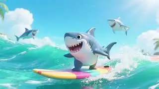 Baby Shark&rsquo;s Surfing Adventure 🦈🏄&zwj;♂️🌊 | Kids Songs & Nursery Rhymes
