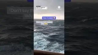 Cruise Ship Gets Hit With Massive Wind, Rain Storm