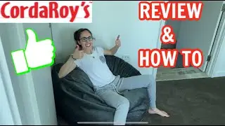 CORDAROY'S BEAN BAG BED HOW TO & REVIEW! //Sanders Crew