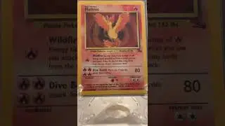 Moltres Holo 12/62 Fossil Set | Pokemon Collecting #shorts