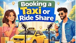 English Speaking Podcast for Easy Conversation in Daily Life || Booking a taxi or ride share