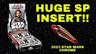 HUGE SP Die Cut Insert! ONE Auto! NEW 2023 Star Wars Chrome and the Force was with us!
