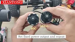 FOC and no FOC Brushless DC motor performance difference comparison