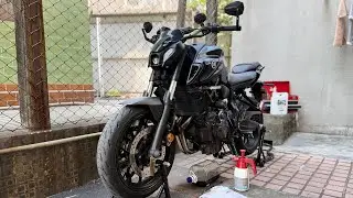 2021 Yamaha MT07 Oil Service