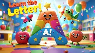 🍎A is for Apple | Fun ABC Phonics Song for Kids | Learn the Letter A with TheSmartyTreehouse