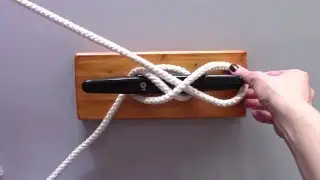 Belegen einer Klampe mit Kopfschlag