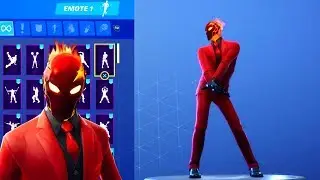 *NEW* INFERNO SKIN SHOWCASE WITH ALL FORTNITE DANCES & NEW EMOTES !!