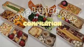 ASMR 🎧 Lunch Box Ideas For School/Work/Everyday | Compilation 3 | #asmr #lunchbox #bento #food