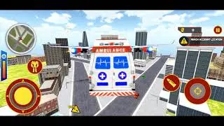 Flying Ambulance Robot Car Transform: Robot Games - Android Gameplay