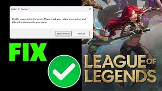 Lol Unable To Connect To Server Please Check Your Network FIX ✅