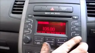 2012 KIA SOUL BLUETOOTH, CD/MP3 PLAYER UNIT P/N: 96180-2K310W