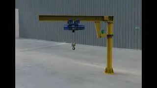 Pillar Jib Crane, 360 Degree Jib Crane, 1 Ton to 16 Ton, Rotating Jib Crane
