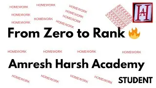 From Zero to Rank 🔥  Amresh Harsh Academy STUDENT