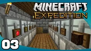 Minecraft Expedition - Ep. 3: Basement Storage | Minecraft Modded Survival Let's Play