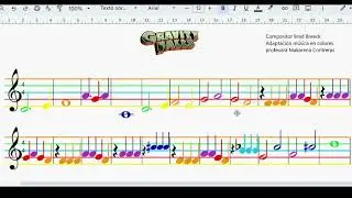Tocar Gravity Falls melod&iacute;a tutorial m&eacute;todo m&uacute;sica en colores